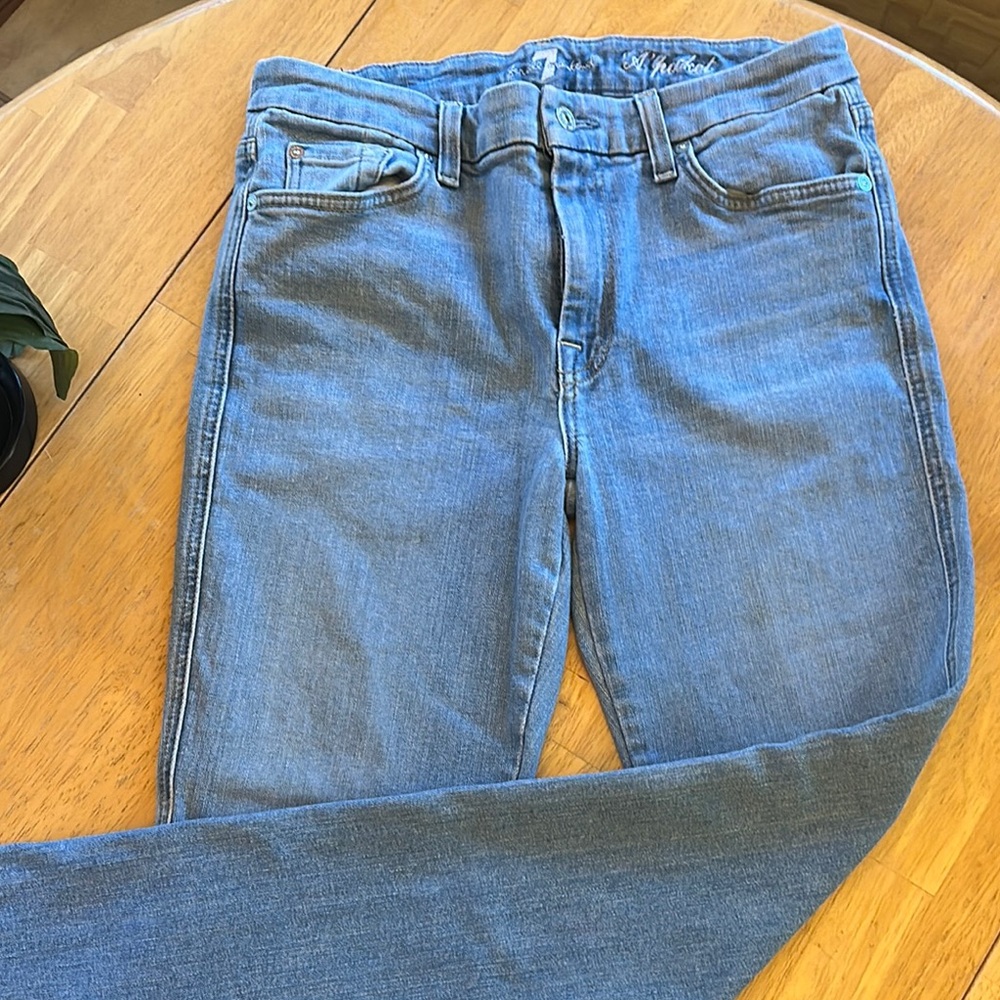 7 For All Mankind Women's Blue Boot Cut Jeans